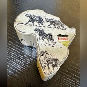 African Safari Animal Trinket Box